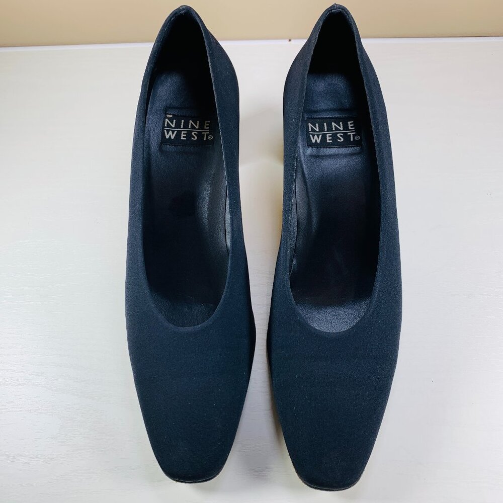 Nine West Black Fabric Pumps - Size 9.5M